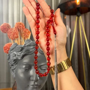 Ateş Kehribar Tesbih Adoration QX Serisi